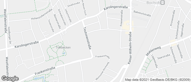Karte mit Standort von Bors mein Bäcker - Kaufland Bocholt
