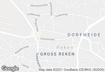 Karte mit Standort von Bäckerei Mensing OHG