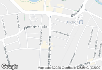 Karte mit Standort von Bäckerei Lensing GmbH