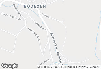 Karte mit Standort von Bäckerei Koss