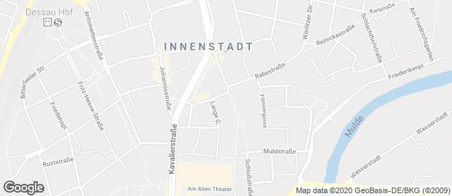 Karte mit Standort von Bäckerei Lantzsch Zerbster Str.