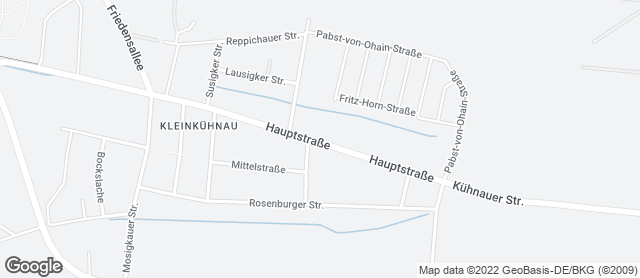 Karte mit Standort von Bäckerei Lantzsch Kühnau