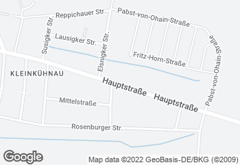 Karte mit Standort von Bäckerei Lantzsch Kühnau