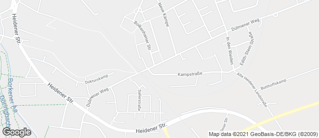 Karte mit Standort von Bäckerei Spangemacher, Borken (Dülmener Weg)