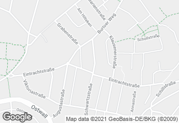 Karte mit Standort von Bors mein Bäcker - Schwartzstraße