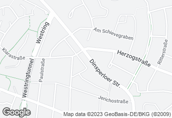 Karte mit Standort von Bors mein Bäcker - Dinxperloer Straße