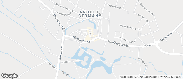 Karte mit Standort von Bäckerei - Konditorei Heicks & Teutenberg