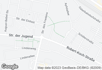 Karte mit Standort von Bäckerei Dreißig GmbH & Co. KG Cafe Lübbenau