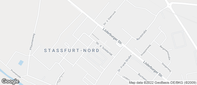 Karte mit Standort von Bäckerei Stelmecke - Filiale Staßfurt Nord