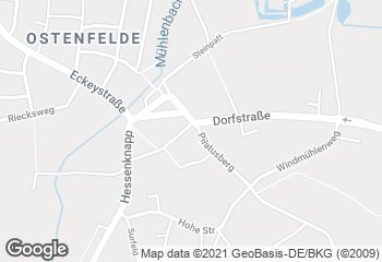 Karte mit Standort von Dorfbäckerei Westarp