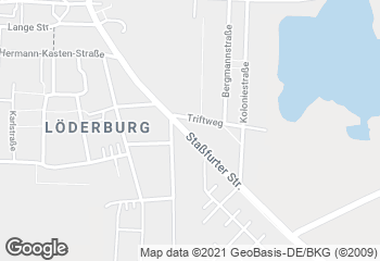 Karte mit Standort von Bäckerei Stelmecke - Filiale Löderburg
