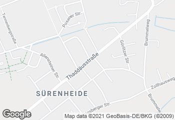 Karte mit Standort von Bäckerei Thiesbrummel