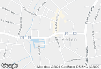 Karte mit Standort von Bäckerei Mensing OHG