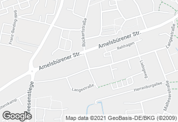 Karte mit Standort von Bäckerei Frede