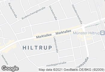 Karte mit Standort von Bäckerei Maria Schrunz e.K. Hiltrup