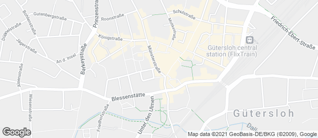 Karte mit Standort von Bäckerei Reker GmbH