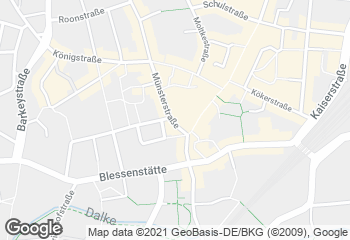 Karte mit Standort von Bäckerei Reker GmbH