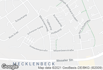Karte mit Standort von Bäckerei Heinrich Tollkötter GmbH