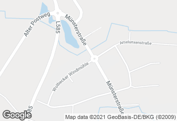 Karte mit Standort von Bäckerei Frede