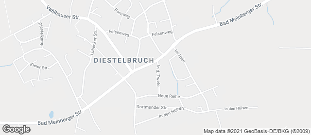Karte mit Standort von Bäckerei Heidsiek