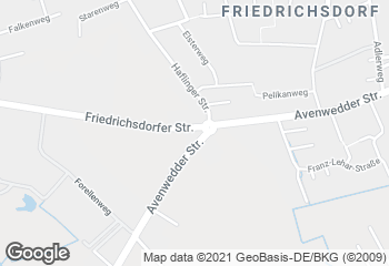 Karte mit Standort von Bäckerei Glasenapp