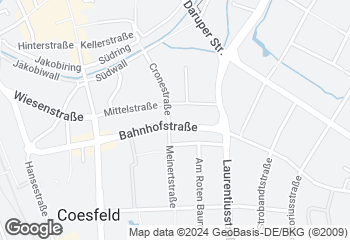 Karte mit Standort von Bäckerei Ebbinghoff GmbH