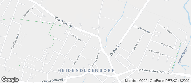 Karte mit Standort von Bäckerei Engel - Nahkauf Heidenoldendorf