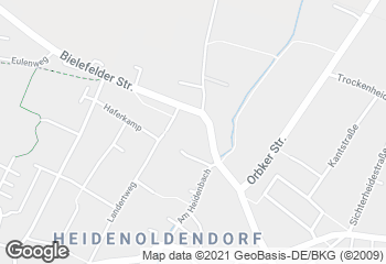 Karte mit Standort von Bäckerei Engel - Nahkauf Heidenoldendorf