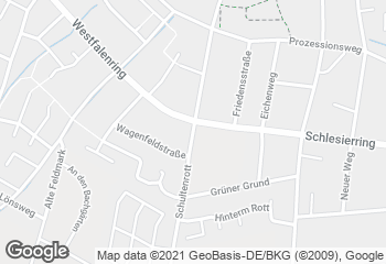 Karte mit Standort von Bäckerei Schlüter GmbH