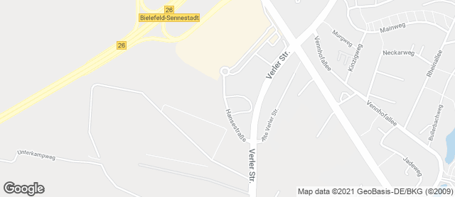 Karte mit Standort von Bäckerei & Conditorei Hensel GmbH