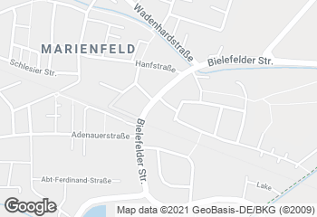 Karte mit Standort von Bäckerei Reker GmbH