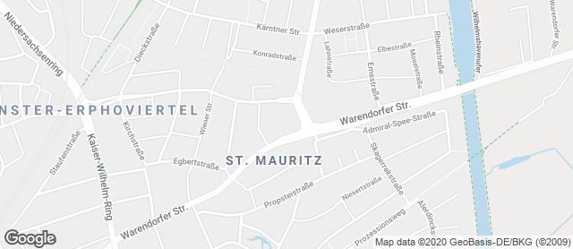 Karte mit Standort von Bäckerei Maria Schrunz e.K. Münster Ost