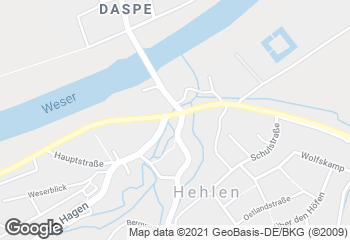 Karte mit Standort von Hajener Landbrot/  Fil. Hehlen