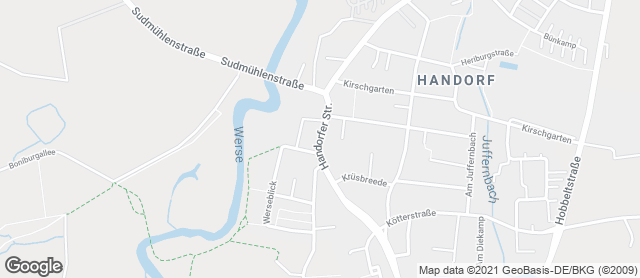 Karte mit Standort von Bäckerei Maria Schrunz e.K. Handorf