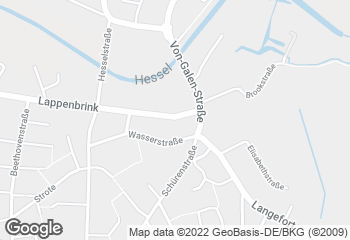 Karte mit Standort von Bäckerei Haverkamp e.K.
