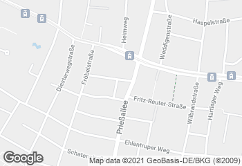 Karte mit Standort von Seeger Brot Ostmarkt Bielefeld Mi + Fr
