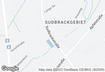 Karte mit Standort von Bäckerei Lamm Sudbrackstraße