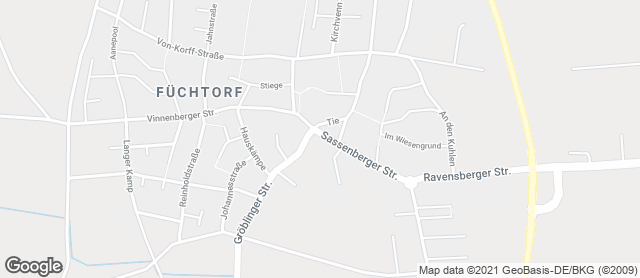 Karte mit Standort von Bäckerei Künne