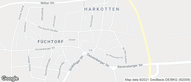 Karte mit Standort von Bäckerei-Konditorei-Café Thumann GmbH &Co.KG