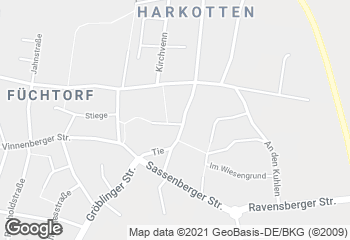 Karte mit Standort von Bäckerei-Konditorei-Café Thumann GmbH &Co.KG