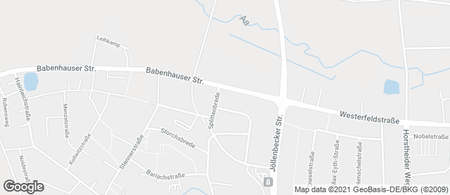 Karte mit Standort von Bäckerei Meffert Babenhauser Straße Bielefeld im Dengelmarkt
