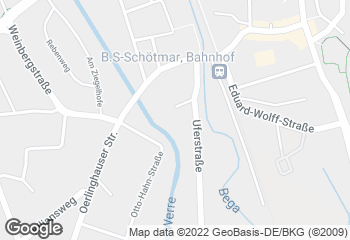 Karte mit Standort von Bäckerei & Conditorei Hensel GmbH