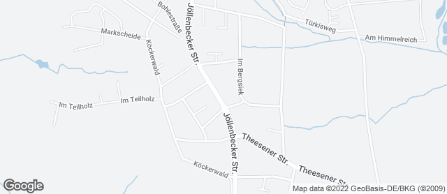 Karte mit Standort von Bäckerei Lamm Theesen