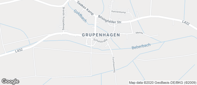 Karte mit Standort von Vollkornbäckerei Kornblume Friedrich und Henning Pettig GbR