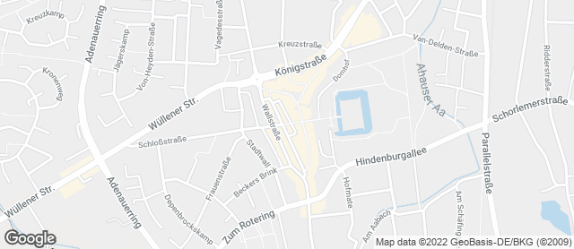 Karte mit Standort von Bäckerei & Konditorei Effing e.K.