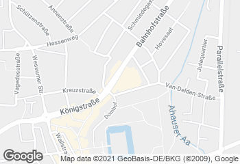 Karte mit Standort von Bäckerei Ebbing GmbH & Co. KG
