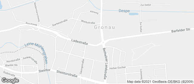 Karte mit Standort von Bäckerei Landbäckerei Grube