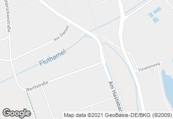Karte mit Standort von Hajener Landbrot Filiale im Hagebau