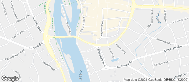 Karte mit Standort von Bäckerei Konditorei Mensing