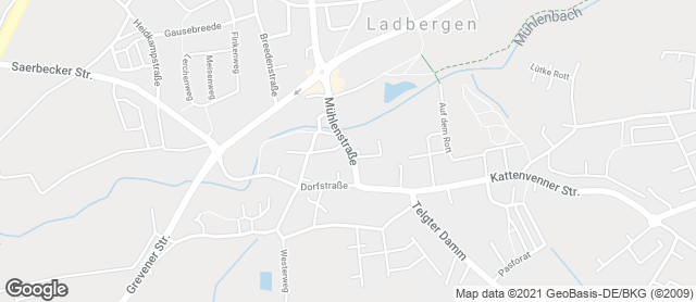 Karte mit Standort von Bäckerei Blömker in Ladbergen
